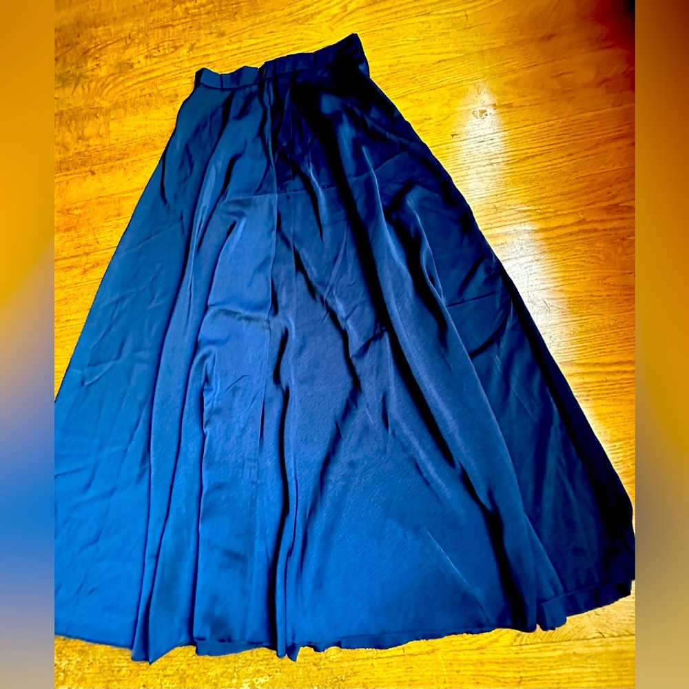 Navy Blue Maxi Skirt